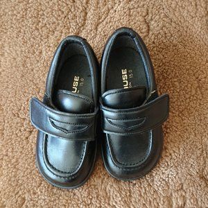 Miki house Kids Black Dress Shoes(15cm, T9)